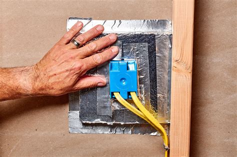 insulation electrical box|how to seal electrical outlets.